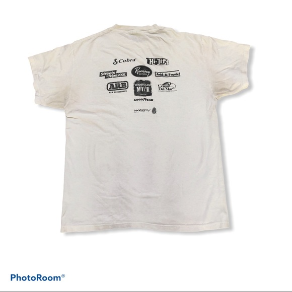 Vtg Jeep jamboree grunge Hanes '01 flaws stained - Picture 13 of 13